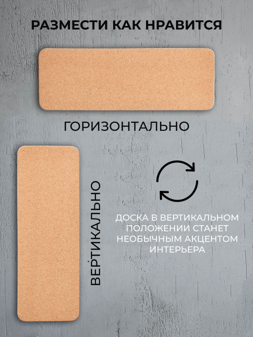 Пробковая доска для карты желаний